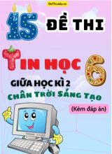 Tuyển tập 15 Đề thi giữa học kì 2 môn Tin học Lớp 6 Chân Trời Sáng Tạo (Kèm đáp án)